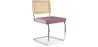 Chaise de salle à manger - tapissée de velours - Bois et rotin - Martha image 9
