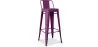 Tabouret de bar avec dossier - Design industriel - 76cm - Nouvelle édition - Stylix image 9