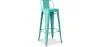 Tabouret de bar avec dossier - Design industriel - 76cm - Nouvelle édition - Stylix image 9