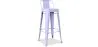Tabouret de bar avec dossier - Design industriel - 76cm - Nouvelle édition - Stylix image 9