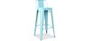 Tabouret de bar avec dossier - Design industriel - 76cm - Nouvelle édition - Stylix image 9