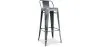 Tabouret de bar avec dossier - Design industriel - 76cm - Nouvelle édition - Stylix image 9
