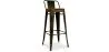 Tabouret de bar avec dossier - Design industriel - 76cm - Nouvelle édition - Stylix image 9