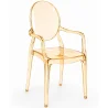 Chaise de salle à manger transparente - Design avec accoudoirs - Victoria Queen image 9