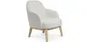 Chaise de salle à manger en bouclette fausse fourrure Tapissée - Boucles Blanches - Lettre image 9