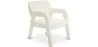 Chaise de salle à manger en bouclette fausse fourrure Tapissée - Boucles Blanches  - Colette image 9