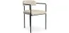 Chaise de salle à manger en bouclette fausse fourrure Tapissée - Boucles Blanches - Garne image 9