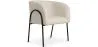 Chaise de salle à manger tapissée - Bouclé blanc - James image 9