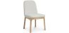 Chaise de salle à manger en bouclette fausse fourrure Tapissée - Boucles Blanches  - Biscayne image 9