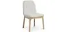 Chaise de salle à manger en bouclette fausse fourrure Tapissée - Boucles Blanches  - Biscayne image 9