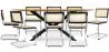 Pack Table à manger design en bois (220cm) & 8 chaises de salle à manger en rotin - Bruna image 9