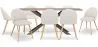 Pack Table à manger design en bois (200cm) & 8 chaises de salle à manger en bouclé - Evelyne image 9