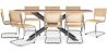 Pack Table à manger design en bois (200cm) & 8 Chaises à manger en rotin - Bruna image 9