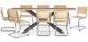 Pack Table à manger design en bois (200cm) & 8 Chaises à manger en rotin - Bruna image 9