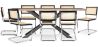 Pack Table à manger design en bois (200cm) & 8 Chaises à manger en rotin - Bruna image 9