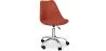Chaise de bureau rembourrée - avec roulettes - Tulip image 9