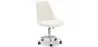 Chaise de bureau à roulettes en bouclette fausse fourrure Tapissée - Boucles Blanches - Tulip image 9
