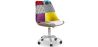 Chaise de Bureau Pivotante - Tissu Patchwork - Ray  image 9