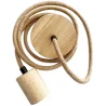 Câble de Lampe Suspendue en Jute et Bois - 200cm - Hanz image 9