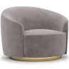 Fauteuil Design Courbé - Revêtu de Velours - Herina image 9