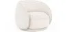 Fauteuil incurvé en bouclette fausse fourrure Tapissée - Boucles Blanches - Cally  image 9