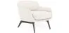 Fauteuil en bouclette fausse fourrure Tapissée - Boucles Blanches  - Jenna image 9