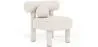 Fauteuil en bouclette fausse fourrure Tapissée - Boucles Blanches - Klena image 9