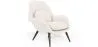 Fauteuil en bouclette fausse fourrure Tapissée - Boucles Blanches - Uyere image 9
