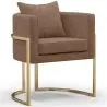 Chaise de salle à manger - Avec accoudoirs - Revêtue de velours - Giorgia image 9