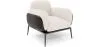 Fauteuil en bouclette fausse fourrure Tapissée - Boucles Blanches- Vandan image 9