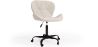 Chaise de bureau avec roulettes - Chaise pivotante de bureau - Rembourrée en tissu bouclé - Structure noire Wito image 9