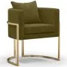 Chaise de salle à manger - Avec accoudoirs - Revêtue de velours - Giorgia image 9