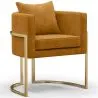 Chaise de salle à manger - Avec accoudoirs - Revêtue de velours - Giorgia image 9