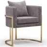 Chaise de salle à manger - Avec accoudoirs - Revêtue de velours - Giorgia image 9