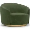 Fauteuil Design Courbé - Revêtu de Velours - Herina image 9