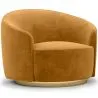 Fauteuil Design Courbé - Revêtu de Velours - Herina image 9