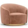 Fauteuil Design Courbé - Revêtu de Velours - Herina image 9
