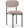 Chaise de salle à manger - Revêtue de velours - Métal noir - Margot image 9