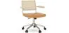 Chaise de Bureau en Rotin - Pivotante - Goner image 9