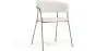 Chaise de salle à manger en Bouclette Fausse Fourrure Tapissée - Boucles Blanches - Gruna image 9