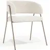 Chaise de salle à manger - Revêtue de tissu bouclé - Charke image 9