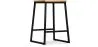 Tabouret de Bar Design Industriel - Bois et Métal - 60cm - Big Boy image 9