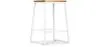 Tabouret de Bar Design Industriel - Bois et Métal - 60cm - Big Boy image 9