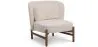 Fauteuil rembourré en velours et bois - Brina image 9