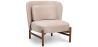 Fauteuil rembourré en velours et bois - Brina image 9