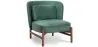Fauteuil rembourré en velours et bois - Brina image 9