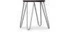 Tabouret Hairpin - 42cm - Bois foncé et métal image 9