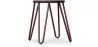 Tabouret Hairpin - 42cm - Bois foncé et métal image 9