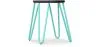 Tabouret Hairpin - 42cm - Bois foncé et métal image 9