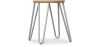 Tabouret Hairpin - 42cm - Bois clair et métal image 9